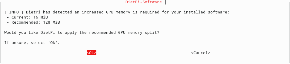 DietPi GPU Memory