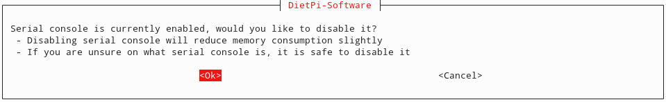 DietPi Serial Console